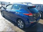 2021 Nissan Leaf S Plus 62 Kwh Blue vin: 1N4BZ1BV8MC554667
