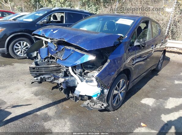 1N4BZ1BV8MC554667 2021 NISSAN LEAF Blue Front left