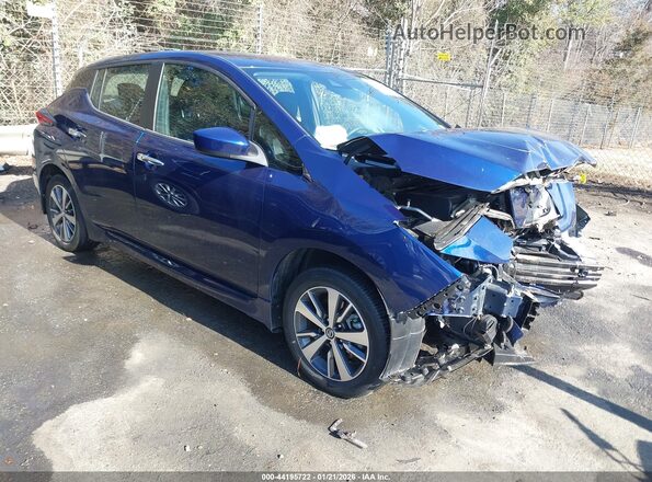 1N4BZ1BV8MC554667 2021 NISSAN LEAF Blue Front right