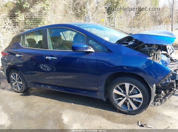 1N4BZ1BV8MC554667 2021 NISSAN LEAF Blue Instrument cluster view