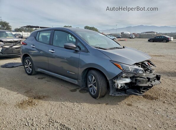1N4BZ1CP3KC315864 2019 NISSAN LEAF Серый Передняя правая четверть