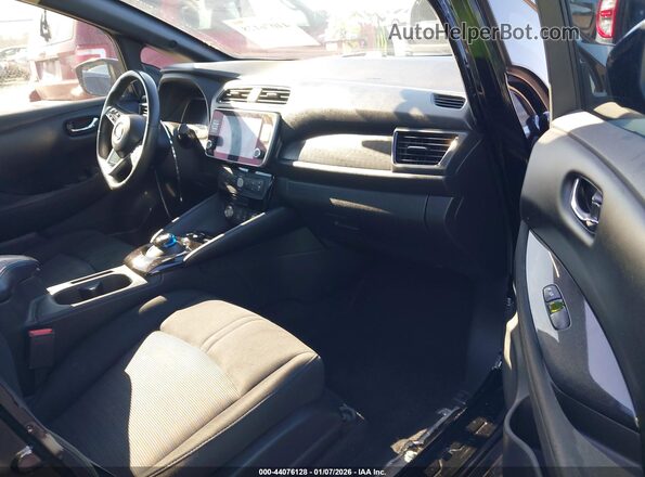 1N4BZ1CV2MC555733 2021 NISSAN LEAF Black Widok wnętrza z przodu
