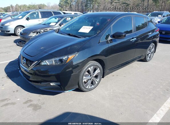 1N4BZ1CV2MC555733 2021 NISSAN LEAF Black Przód lewy
