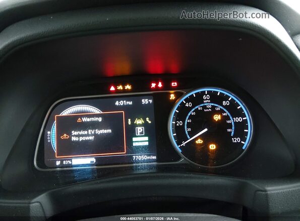 1N4BZ1CV7MC551189 2021 NISSAN LEAF Gray Widok tylnych siedzeń