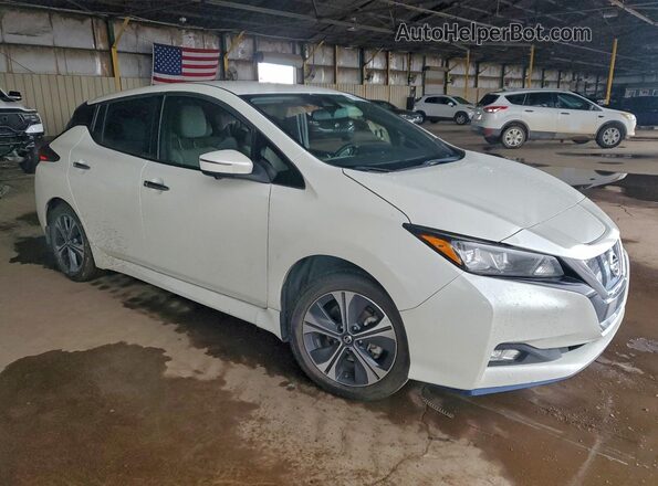 1N4BZ1DP1LC302319 2020 NISSAN LEAF Белый Передняя правая четверть