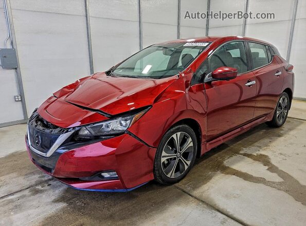 1N4BZ1DP3LC310311 2020 NISSAN LEAF Красный Передняя левая четверть