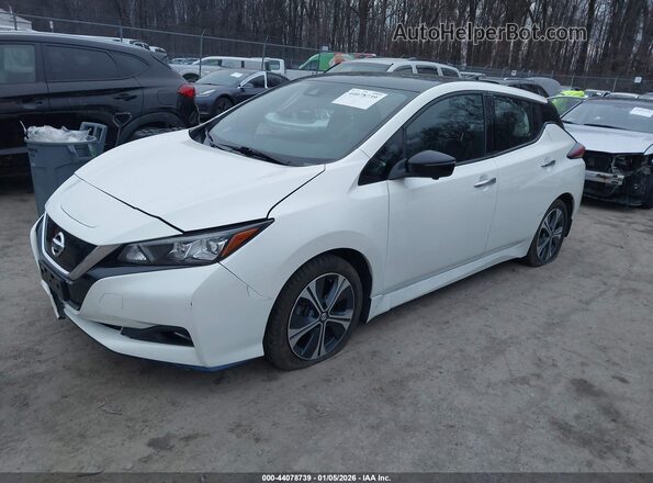1N4BZ1DV9NC553901 2022 NISSAN LEAF Белый Передняя левая четверть