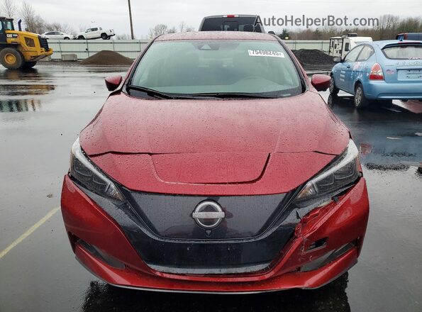 1N4CZ1CV0PC563113 2023 NISSAN LEAF Бордовый Вид спереди