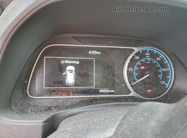 1N4CZ1CV7RC550135 2024 NISSAN LEAF White Вид щитка приладів
