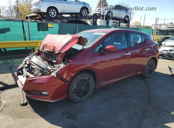 1N4CZ1CV7SC558774 2025 NISSAN LEAF Maroon Передня ліва чверть