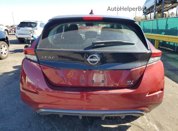 1N4CZ1CV7SC558774 2025 NISSAN LEAF Maroon Вид ззаду
