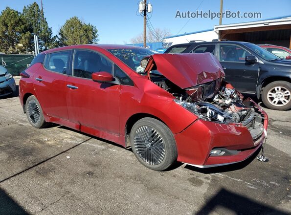 1N4CZ1CV7SC558774 2025 NISSAN LEAF Maroon Передня права чверть