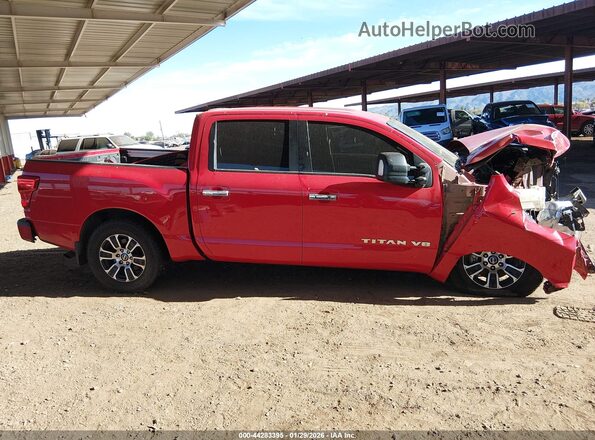1N6AA1EF1LN503755 2020 NISSAN TITAN Красный Вид задней части салона