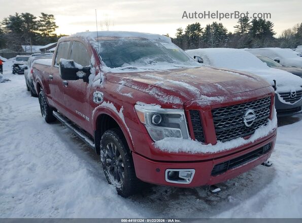 1N6BA1F40JN521503 2018 NISSAN TITAN XD Красный Передняя правая четверть