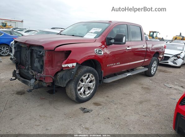 1N6BA1F44JN525974 2018 NISSAN TITAN XD Red Передня ліва чверть