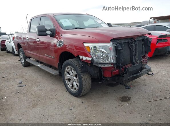 1N6BA1F44JN525974 2018 NISSAN TITAN XD Red Передня права чверть