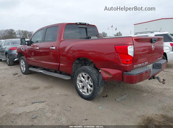 1N6BA1F44JN525974 2018 NISSAN TITAN XD Red Задня ліва чверть