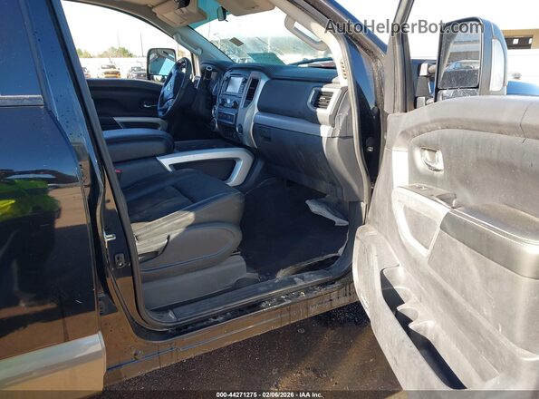 1N6BA1F45HN533768 2017 NISSAN TITAN XD Black წინა სალონის ხედი