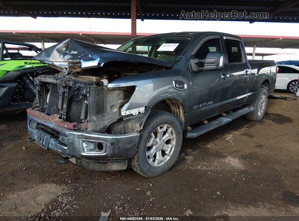 1N6BA1F48HN508198 2017 NISSAN TITAN XD Серый Передняя левая четверть