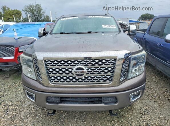 1N6BA1F4XGN517483 2016 NISSAN TITAN Серый Вид спереди
