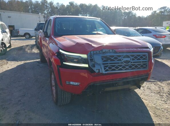 1N6ED1EJ4PN669741 2023 NISSAN FRONTIER Красный Передняя правая четверть
