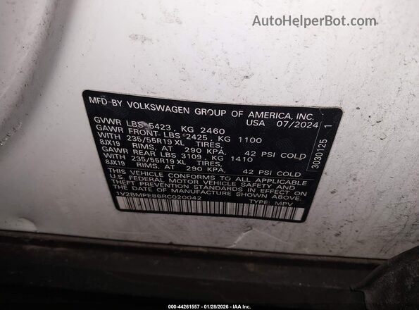 1V2BMPE86RC020042 2024 VOLKSWAGEN ID.4 Белый Вид подкапотного пространства
