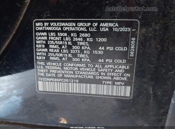 1V2DNPE85PC051219 2023 VOLKSWAGEN ID.4 Black ძრავის განყოფილების ხედი