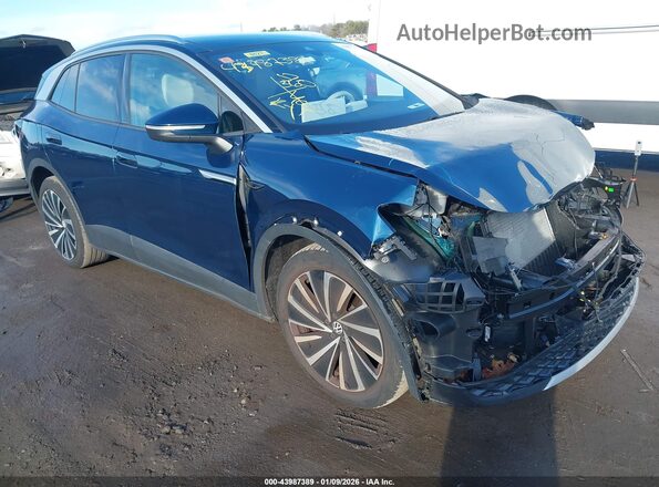 1V2JNPE8XPC019255 2023 VOLKSWAGEN ID.4 Blue Delantero derecho