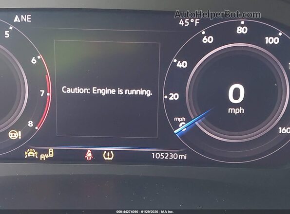1V2SR2CA2KC588692 2019 VOLKSWAGEN ATLAS Белый 