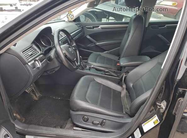 1VWAS7A3XGC045257 2016 VOLKSWAGEN PASSAT Черный Вид салона спереди