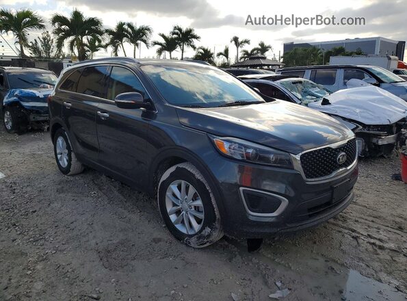 5XYPG4A38JG344438 2018 KIA SORENTO Угольный Вид спереди