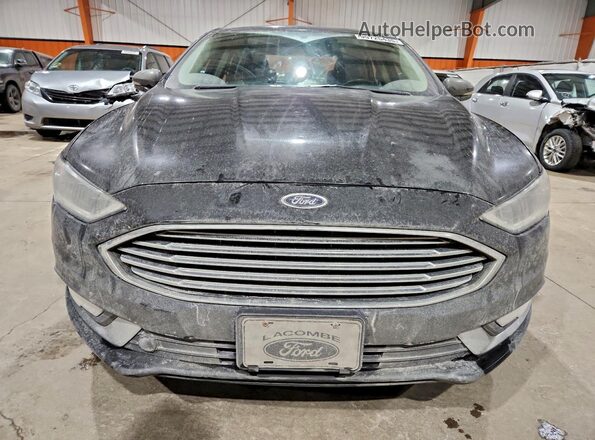 3FA6P0T91HR101064 2017 FORD FUSION Черный Вид сзади