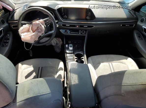 5NPEF4JA9MH078904 2021 HYUNDAI SONATA Black Widok zestawu wskaźników