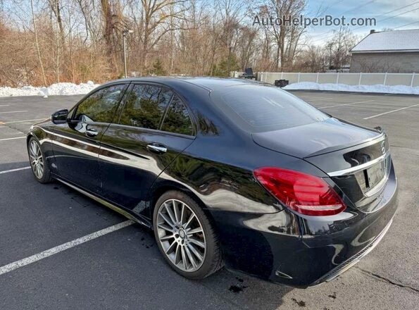 55SWF6EB3GU152788 2016 MERCEDES-BENZ C-CLASS Black Tył prawy