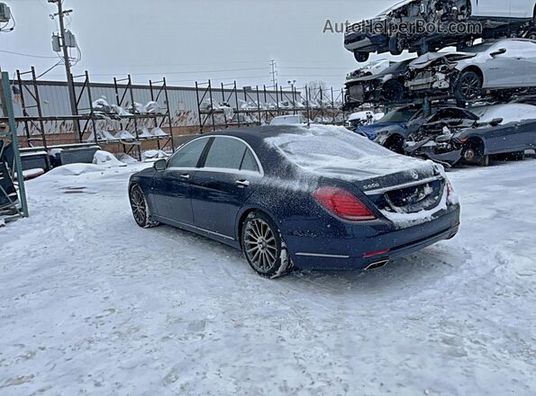 WDDUG8FB0HA216706 2017 MERCEDES-BENZ S Синий Передняя правая четверть