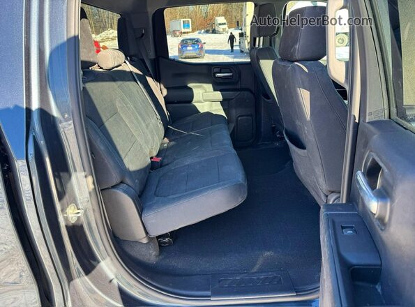 3GCUYDED8MG157015 2021 CHEVROLET SILVERADO Серый Вид салона спереди