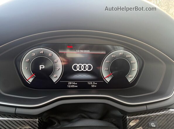 WAUC4CF55SA008255 2025 AUDI S5 Белый Вид щитка приборов