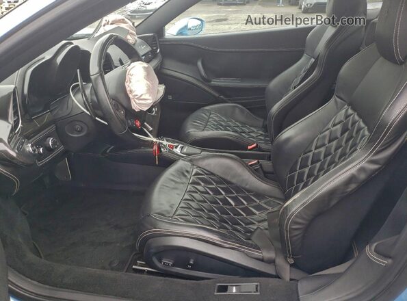 ZFF67NFA6C0182991 2012 FERRARI 458 Blue Vista del salpicadero