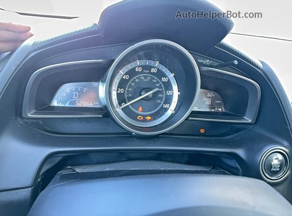 JM1DKBB71G0123172 2016 MAZDA CX-3 Черный Вид щитка приборов