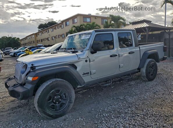 1C6HJTAGXRL103569 2024 JEEP GLADIATOR Серебряный Задняя левая четверть