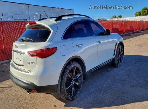 JN8CS1MW2HM411677 2017 INFINITI QX70 White Вид спереду