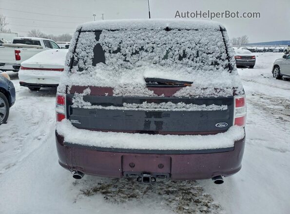 2FMHK6C81KBA28758 2019 FORD FLEX Бордовый Вид салона спереди