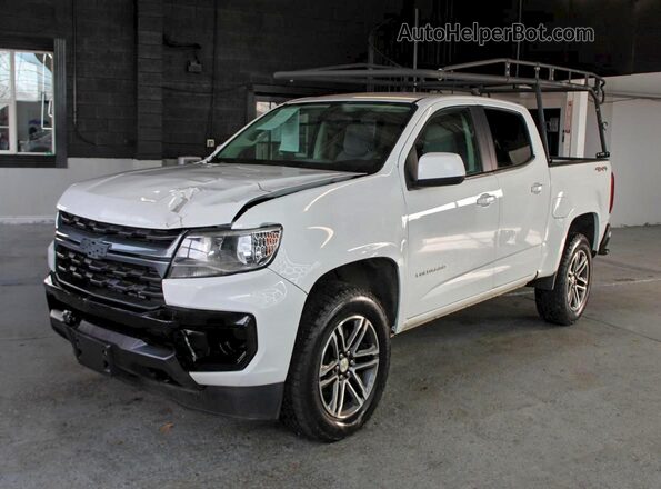 1GCGTBEN9M1100684 2021 CHEVROLET COLORADO Белый Задняя правая четверть