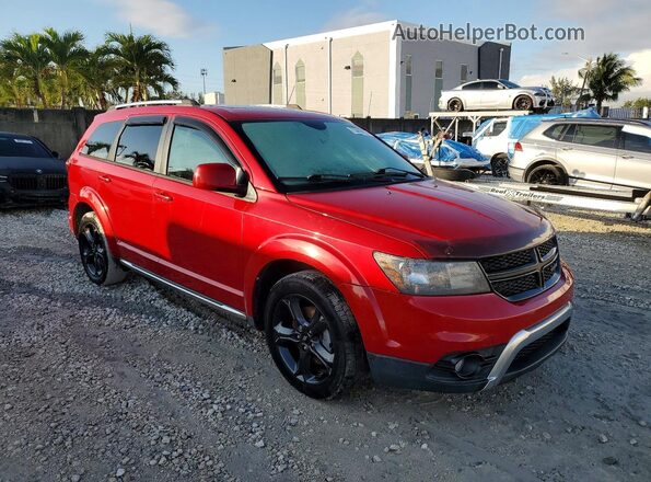 3C4PDCGBXJT252063 2018 DODGE JOURNEY Красный Вид спереди