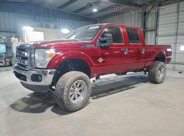 1FT7W2BT1GEB23321 2016 FORD F250 Красный Задняя левая четверть