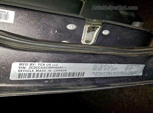 2C3CCAAG9MH609311 2021 CHRYSLER 300 Серый Вид подкапотного пространства