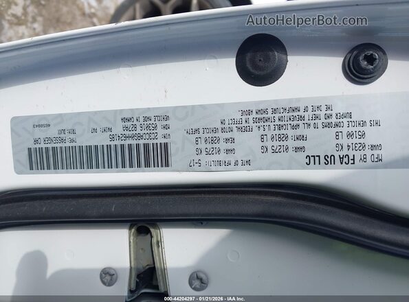 2C3CCABG0HH624185 2017 CHRYSLER 300 Белый Вид подкапотного пространства