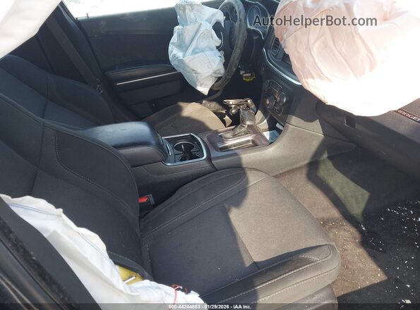2C3CDXBGXKH513991 2019 DODGE CHARGER Черный Вид салона спереди