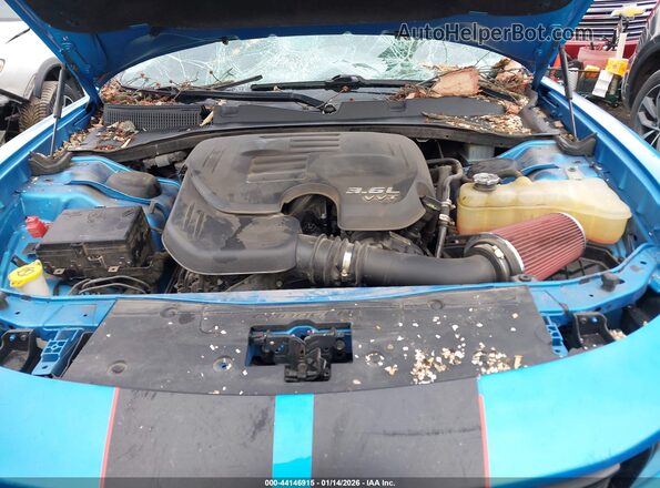 2C3CDXBGXKH623889 2019 DODGE CHARGER Синий Вид сзади