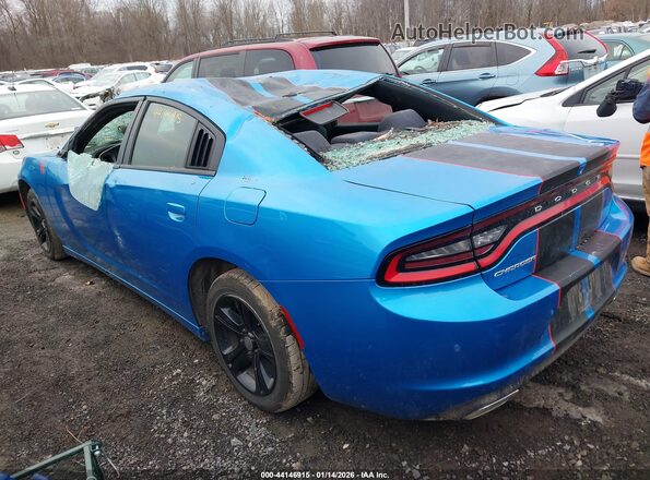 2C3CDXBGXKH623889 2019 DODGE CHARGER Синий Задняя левая четверть